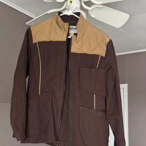 Women’s Brown Quilted Yoke Utility Jacket